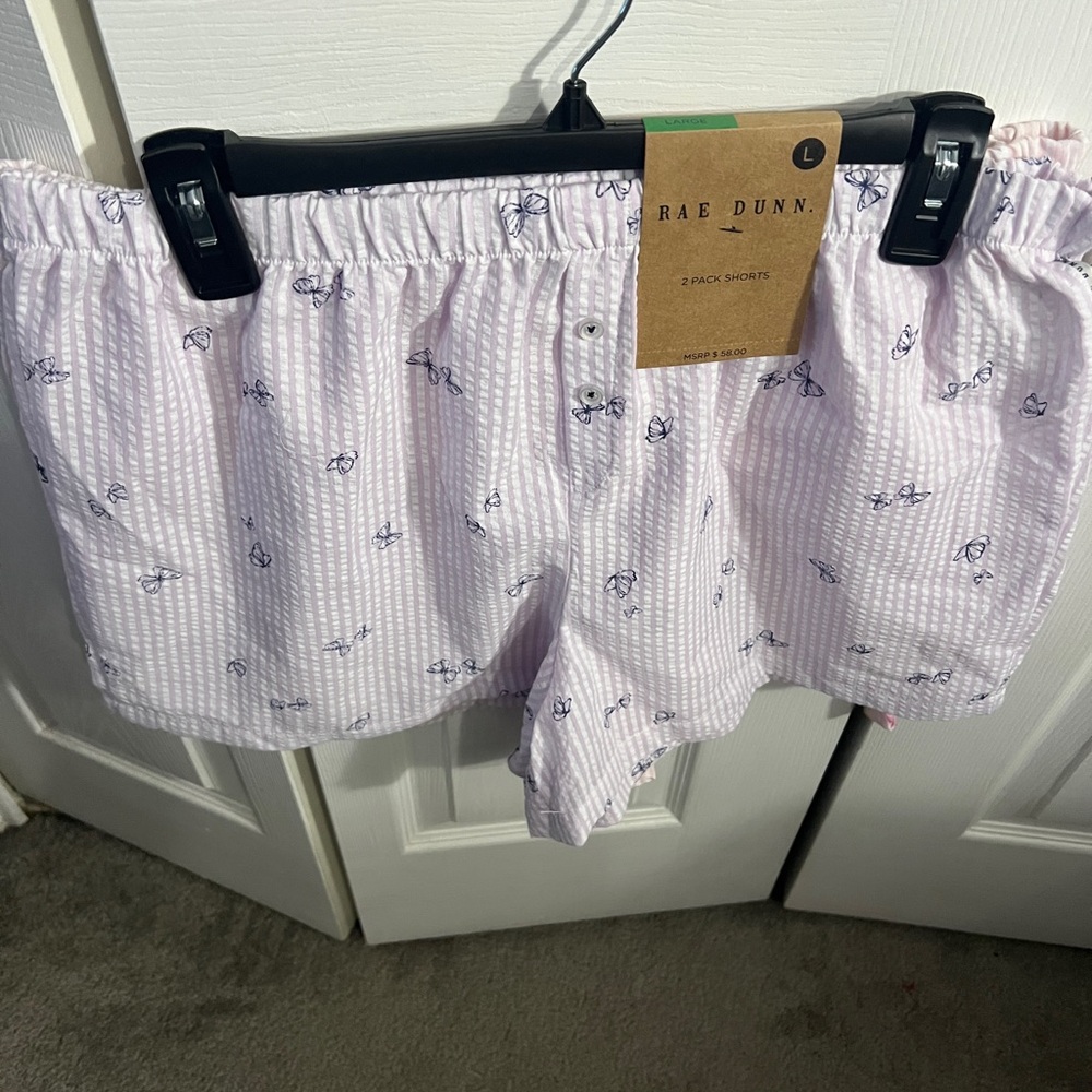 Rae Dunn Pajamas Shorts Elastic Waist - Picture 5 of 10